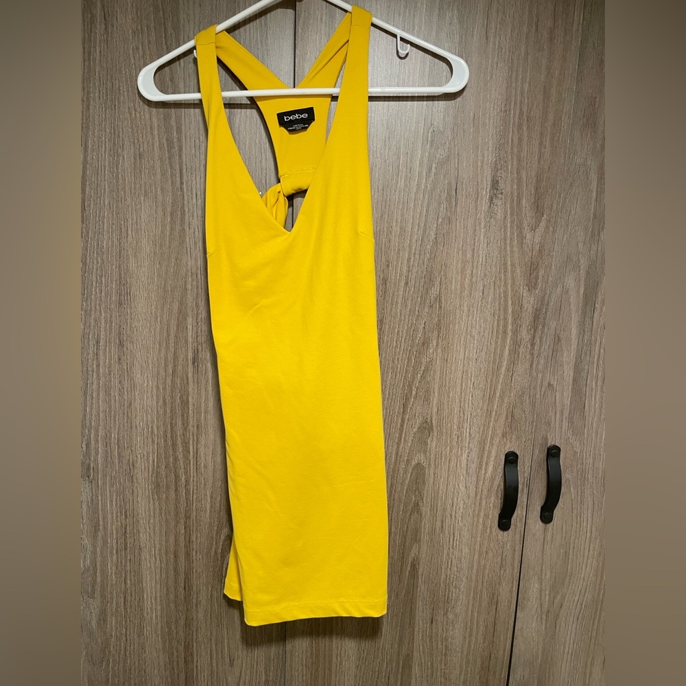 Bebe open back dress
